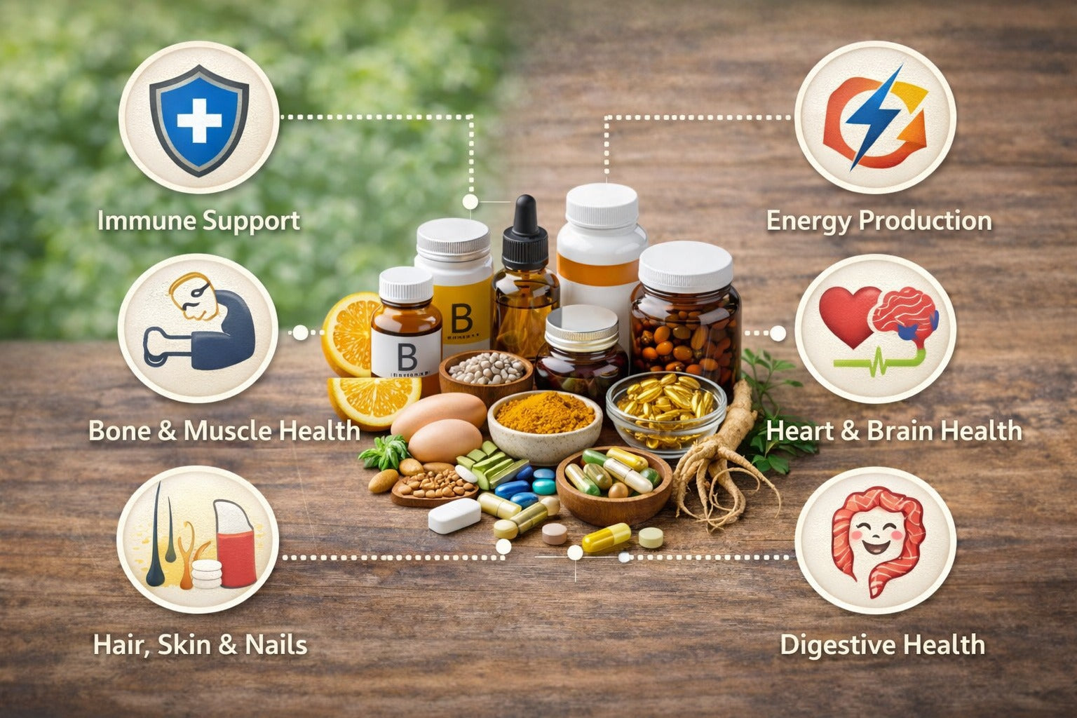 Health Benefits and Role of Supplements
